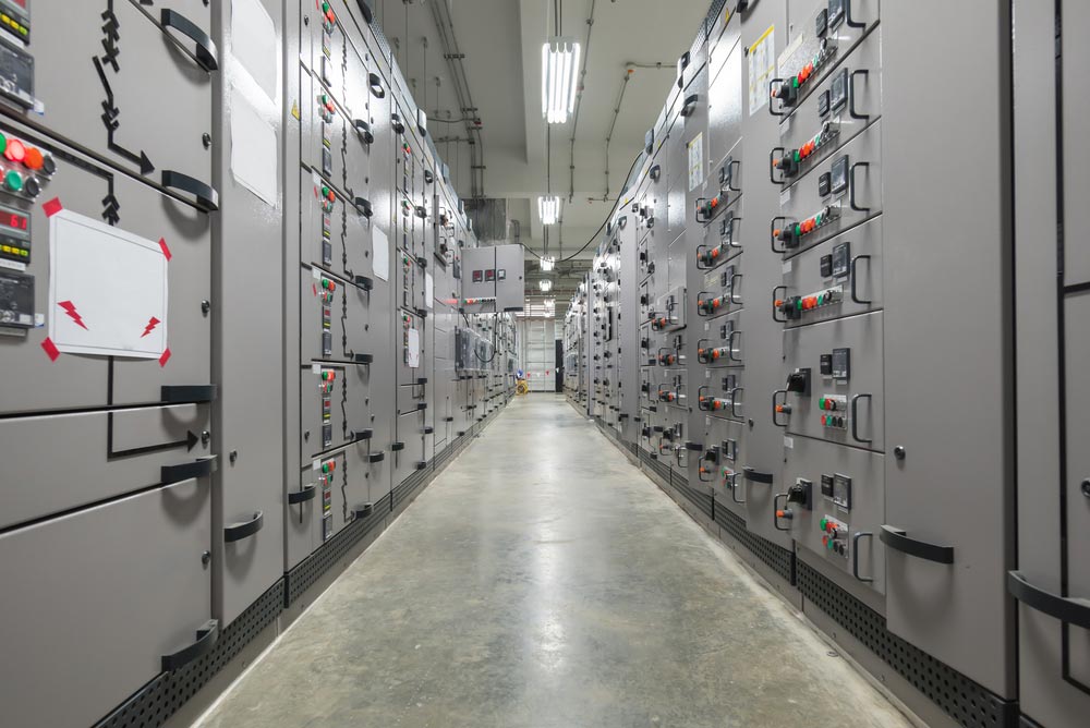 an industrial electrical switch panel